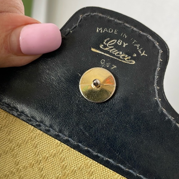 ❌Price Drop❌Authentic Gucci Tote  Leather /Shoulder Bag Cursive. - Picture 9 of 13